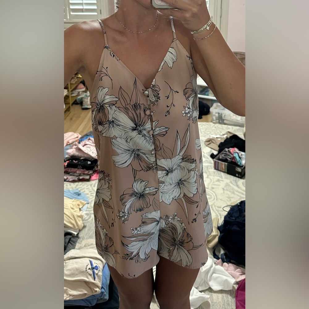 Floral Print Women's romper